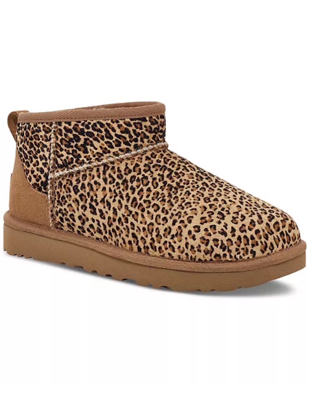 UGG Ultra Mini Speckles Slip-On Booties Brown/Tan size 5